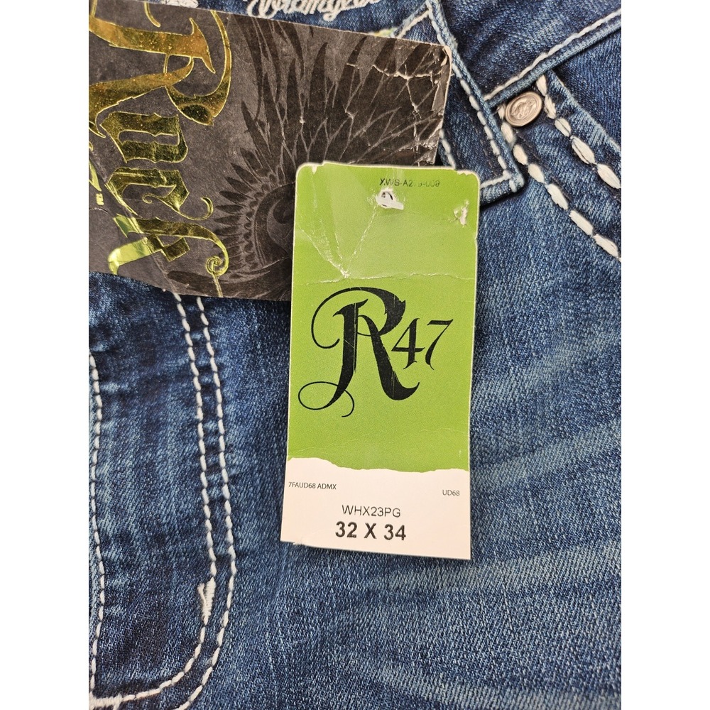 Wrangler Rock 47 Womens Ultra Low Rise Bootcut Jeans Dark Wash 32x34 NWT - Picture 11 of 12